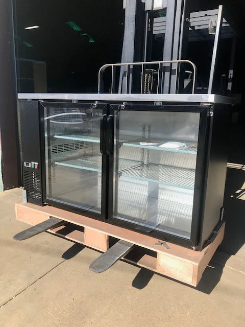 CES 60" Glass Front Bar Back Cooler