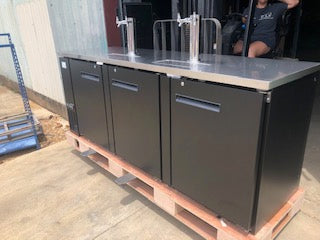 CES 90" Double Stem 4 Keg Cooler