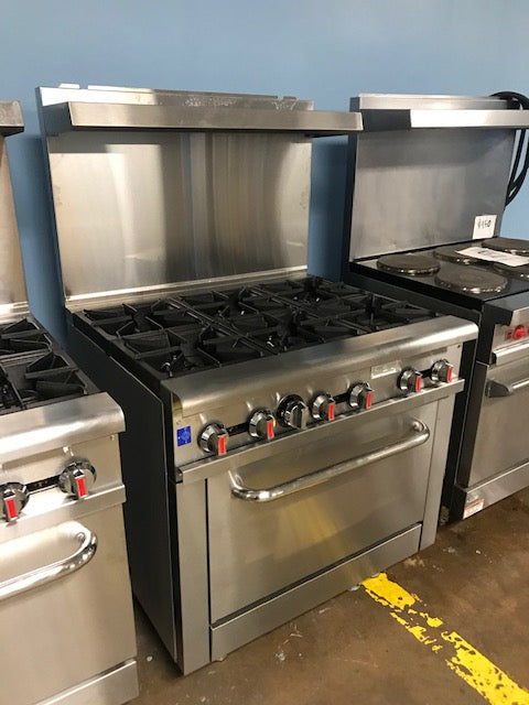 CES 36" Oven with 6 Burners