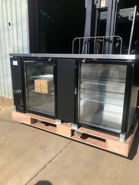 CES 69" Glass Front Bar Back Cooler
