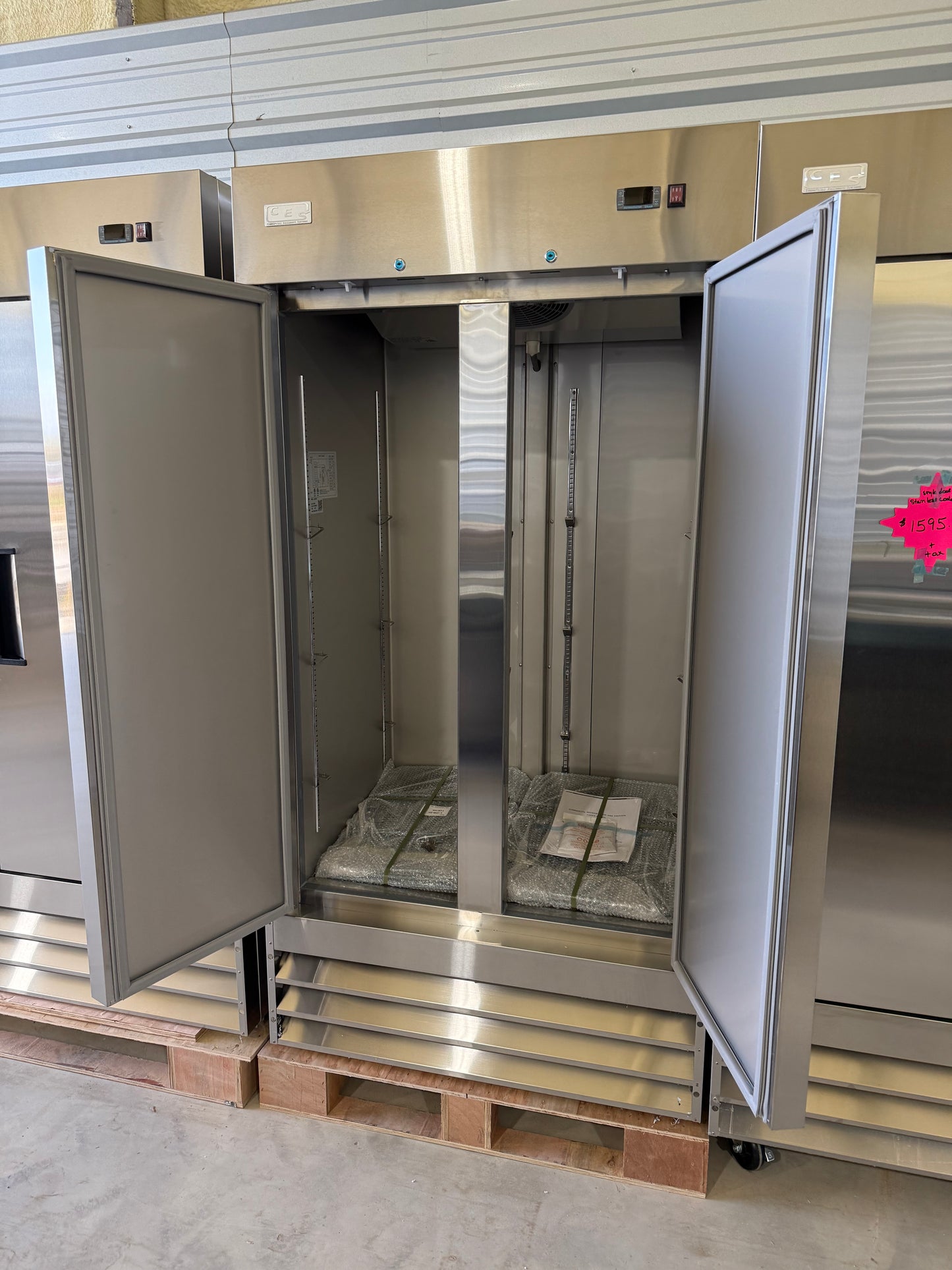 CES Compact Double Door Stainless Cooler