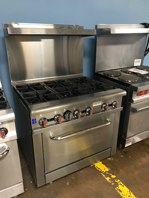 CES 36" Oven with 6 Burners