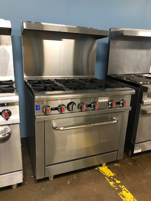 CES 36" Oven with 6 Burners