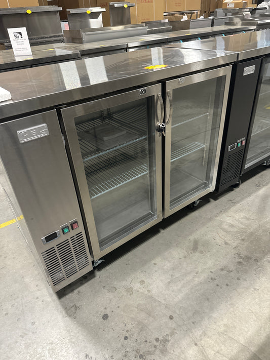 CES 48" Glass Front Bar Back Cooler