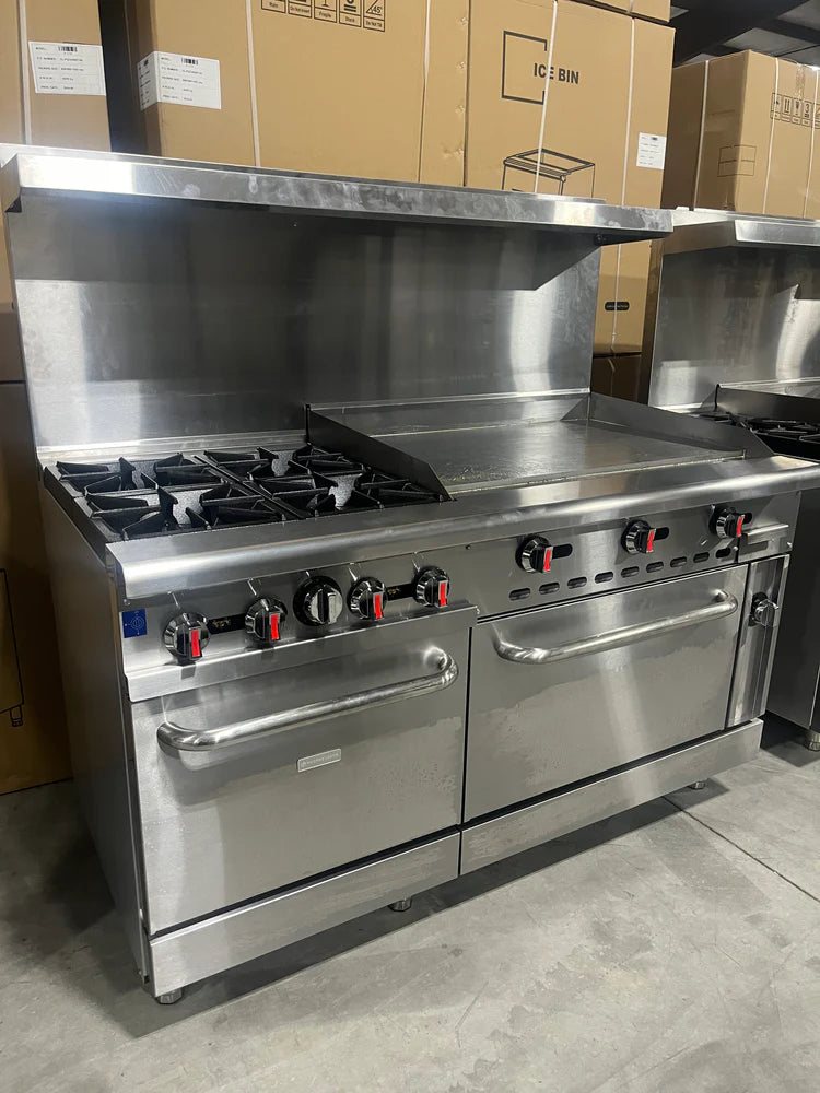 CES 60" Double Oven with 4 Burners and 36" Griddle