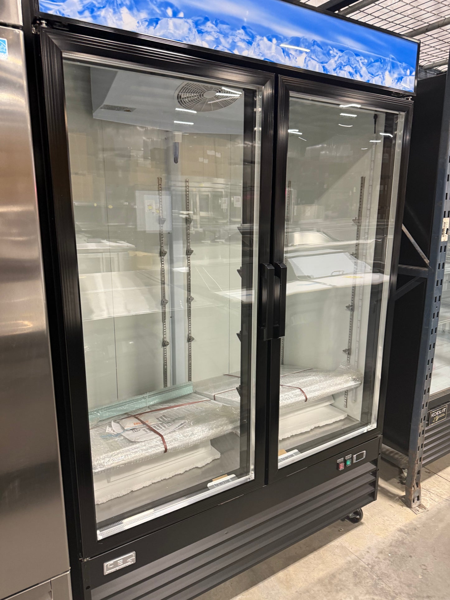 CES 2 Door Glass Front Merchandiser Cooler