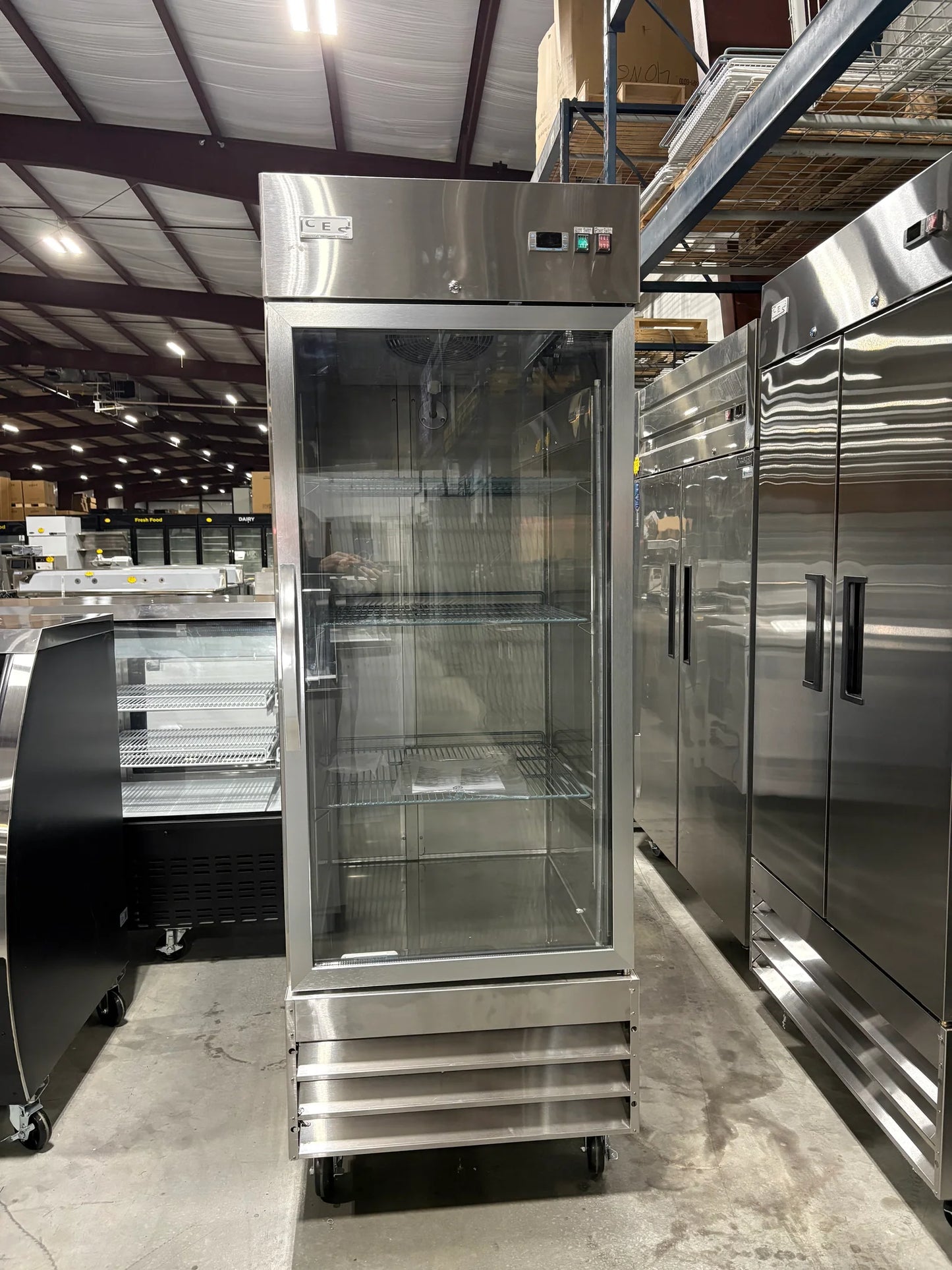 CES Single Glass Door Freezer
