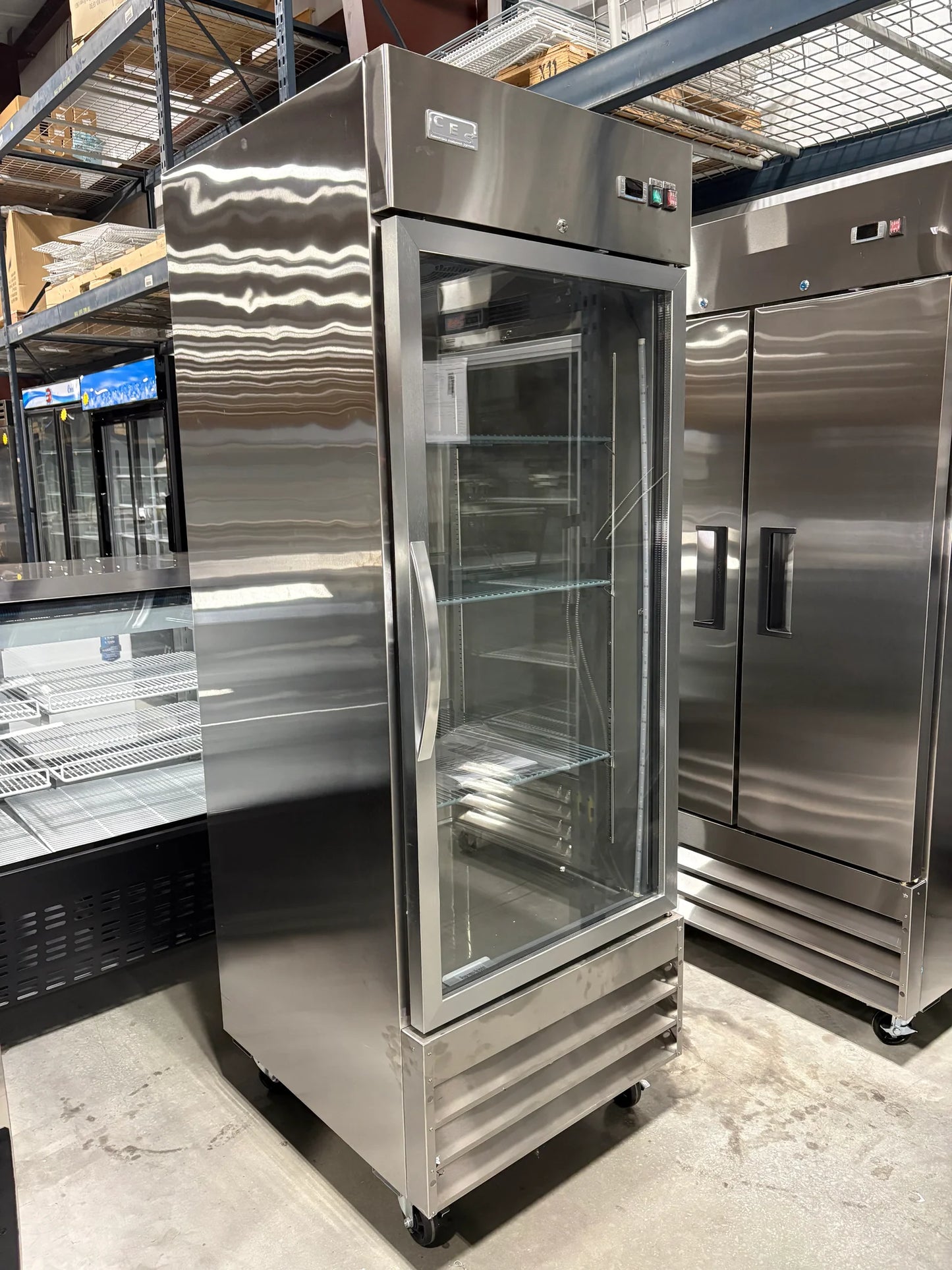 CES Single Glass Door Freezer