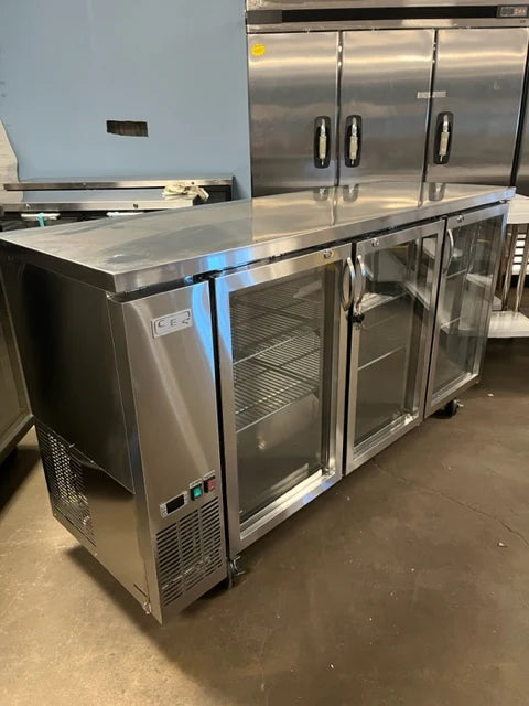 CES 72" Stainless Bar Back Cooler