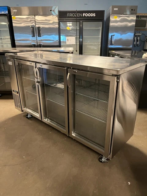 CES 72" Stainless Bar Back Cooler