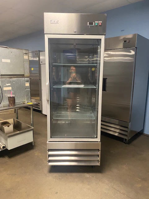 CES Single Door Glass Front Cooler