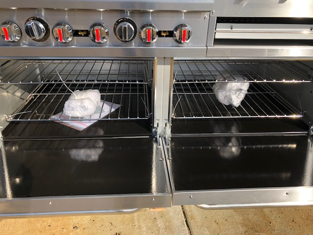 CES 60" Double Oven with 6 Burners and Raised 24" Griddle