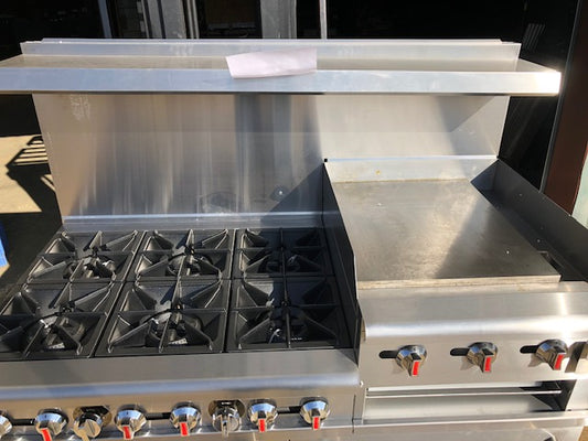 CES 60" Double Oven with 6 Burners and Raised 24" Griddle